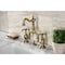 Kingston Brass Bridge Bathroom Faucet with Brass PopUp, Antique Brass KS7973TX - alternate 4